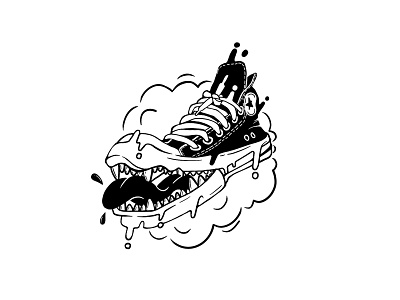 Cool shoes illustration sketch