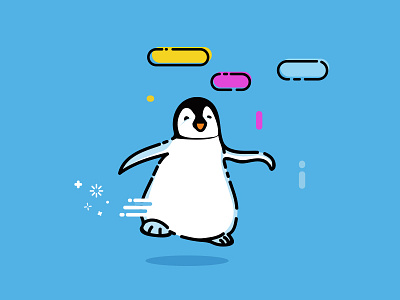 Flying penguins design free icon illustration nature penguin