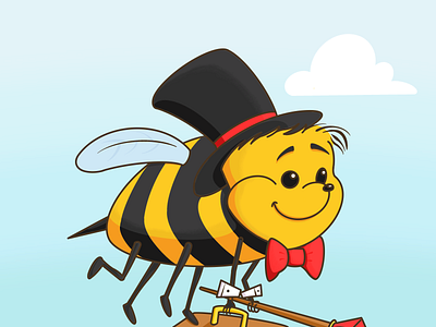Barnabee bees cartoon design digital art doodle draw graphic design illustration myart