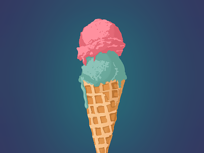 Ice-Cream cartoon design doodle draw graphic design ice cream illustration myart photoshop procreate