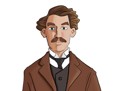 1917 gent 1917 digital digital illustration educational gentleman illustration male man