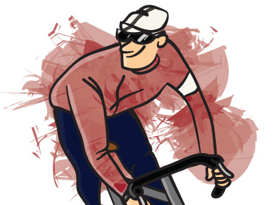 Rapha Rain Jacket bike cycling drawing man pencil sketch