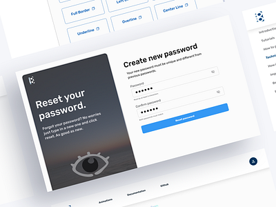 Anim8 Website app clean create password design figma log in password simple ui uiux ux web website