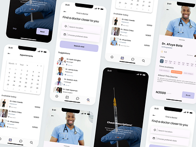 Medical Consulting App 3d animation app black booking branding calender call consulting design figma game illustration logo medical mobile ticket ui ux video