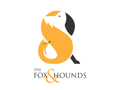 Pub Sign - The Fox & Hounds branding design fox graphic design hound illustration logo pub sign ty typography vector
