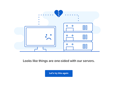 500s & Heartbreak 500 computer error heartbreak illustration server