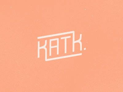 Kat K. kat logo modern orange photographer photography photography logo type
