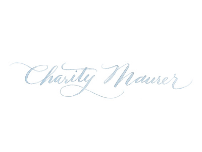 Charity Maurer Photography Logo calligraphy hand lettered photographer photography photography logo watercolor