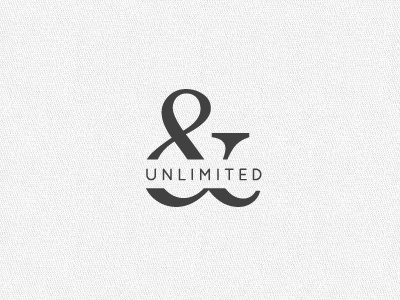 & Unlimited ampersand clean logo minimal negative space photography photography logo simple