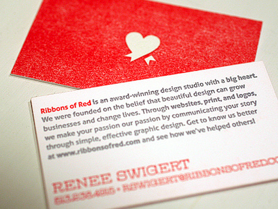 ROR Letterpress Business Cards