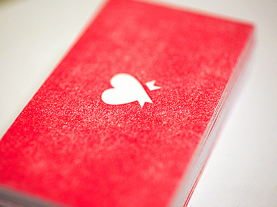 ROR Letterpress Business Cards bussiness card heart letterpress red