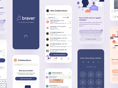 Braver Mobile (2019) collaboration healthcare illustration mobile ui