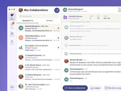 Braver Desktop (2019) collaboration desktop app healthcare inbox product design ui