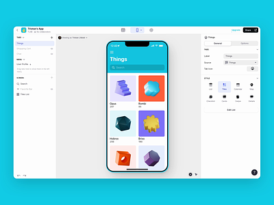 Glide Builder animation app builder editor glide icons ui