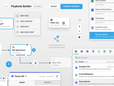 Cybersecurity Workflow Editor