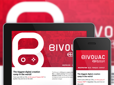 Bivouac easter egg pt sans red responsive videogames website white