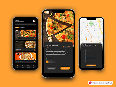 Pizza Restaurant Mobile UI