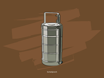 Madras Day Illustration - Tiffin Carrier