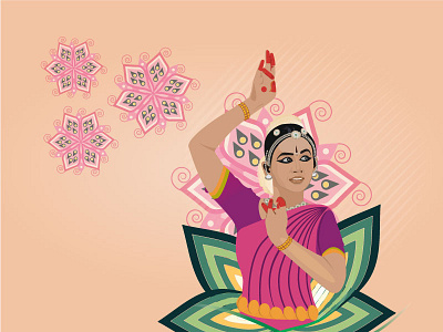 Classical Dancer Illustration illustration invitationdesign