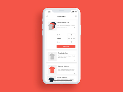 Uniform Ordering App