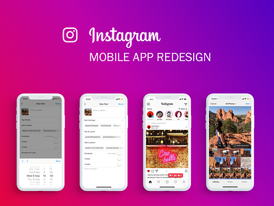 Instagram Case Study design exercise instagram instagram redesign iphone x mobile app product design product design exercise uiux