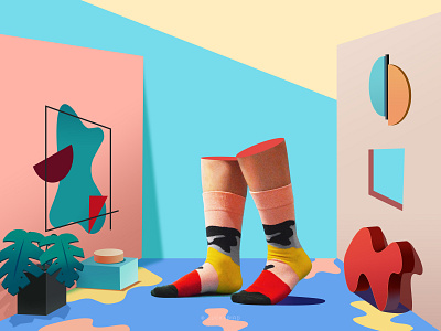 Sock & Mephis 2 design illustration mephis socks ui