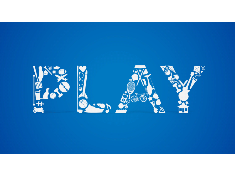 Play rockets motion gif animation ae design branding