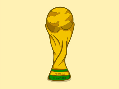 Cute FIFA World Cup Trophy celebrate football illustration trophy vector winner world cup