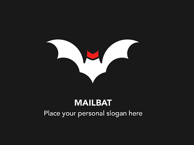 Mail Bat Logo branding email logo vector