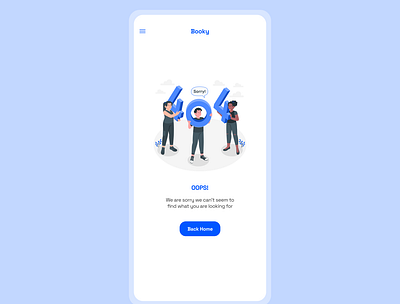 Mobile 404 error page design illustration ui ux