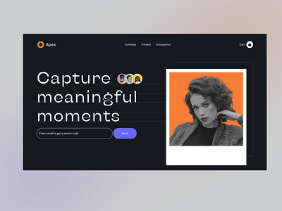 Photography Agency UI design photography redesign ui