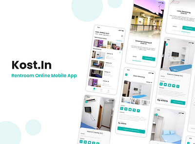 Kost.In - Rentroom Online Mobile App design mobile online mobile app rentroom ui ux