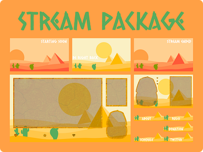 Pyramid stream package branding design graphic design stream streaming twitch ux