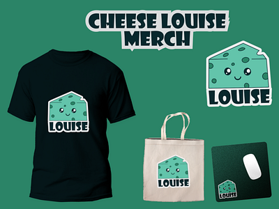 Cheese Louise Merch branding design graphic design merch