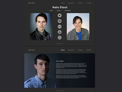 Nate Stout Actor Website