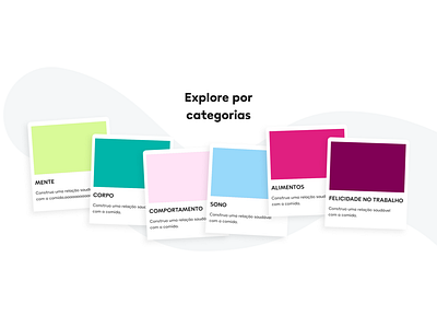 Web design color pallete concept categories section branding graphic design ui