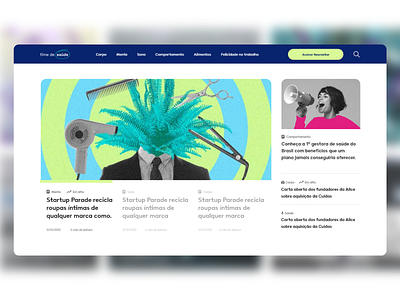 Interactive News Portal UI Design