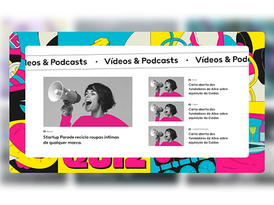 News Portal UI - Video & Podcast section