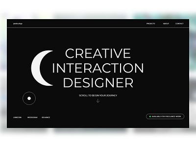 Personal Portfolio graphic design ui