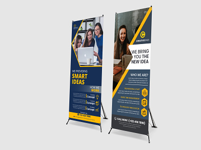 Roll up banner or X Stand banner brand identity branding business branding corporate roll up design graphic design illustration logo roll up roll up banner roll up banner design roll up design ui x stand x stand banner x stand banner design