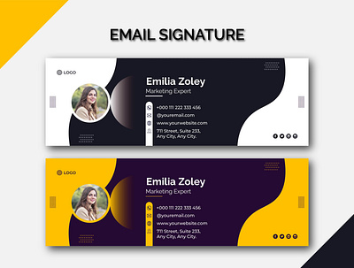 Email Signature brand identity branding business branding corporate roll up design email email marketing email signature email signature design graphic design illustration logo ui vector