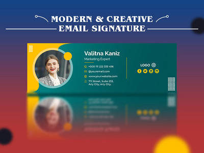 Email Signature Design 3d animation brand identity branding business branding corporate roll up design email email signature email signature design graphic design illustration letterhead logo motion graphics social media post ui vector