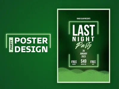 Party Flyer/Poster Design brand identity branding business branding corporate roll up flyer flyer design gift card graphic design illustration invitation card logo party design party flyer party flyer design party poster party poster design poster poster design rack card ui