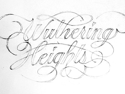 Wuthering Heights Lettering