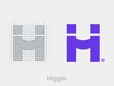 Higgle - H logo branding grid grid construction grid logo hand handshake hello hey higgle logo logo design logo designer logotype meet meeting minimalist modern logo partner typography vector symbol icon mark