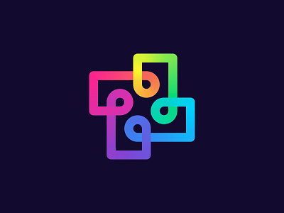 Cross Gradient Loop - Logo Design
