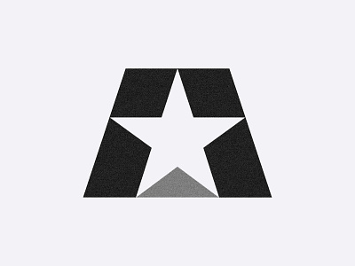 A + star logo ⭐️ a logo design a star american flag black and white grid logo letter a logo logo book logo design logo designer logo modernism logomark modern logo negative space negetive star star logo stars vintage