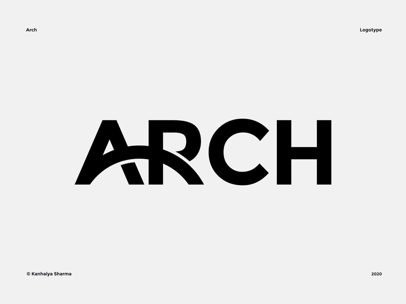 arched lettering logoist