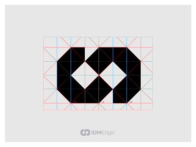 IDMEdge Logo Grid Construction brand identity brand style guide corporate identity custom logo design design golden ratio grid grid logo guidelines identity designer logo logo design logo designer logo grid logotype minimalist modern logo monogram symbol icon mark vector typography