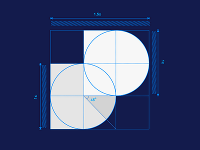 Dossier Logo Design Grid Construction